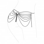 Metallic heup ketting